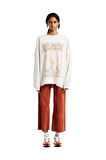 Billabong Ebjft00119 Ride In Sweat Krem Kadın Sweatshirt