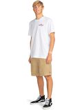 Billabong Beyaz Erkek Bisiklet Yaka Regular Fit Desenli T-Shirt EBYZT00170_DREAMY PLACE  TEES