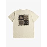 Quiksilver Peace Phase Ss Tee Ekru Erkek T-Shirt