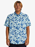 Quiksilver Apero Organic Classic Erkek Kısa Kollu Desenli Gömlek AQYWT03314-BYC6
