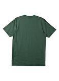 Quiksilver Yeşil Erkek O Yaka  Standart Fit Baskılı T-Shirt AQYZT09601_QS OMNI LOGO DNA