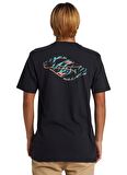 Quiksilver Siyah Erkek O Yaka  Standart Fit Baskılı T-Shirt AQYZT09539_SURF SAFARI MOE