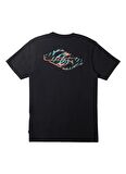 Quiksilver Siyah Erkek O Yaka  Standart Fit Baskılı T-Shirt AQYZT09539_SURF SAFARI MOE