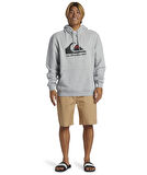 Quiksilver Big Logo Hoodie Erkek Sweatshirt AQYFT03356-SGRH Heritage Heather
