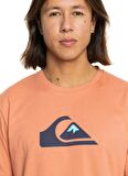 Quiksilver Pembe Erkek O Yaka  Standart Fit Baskılı T-Shirt EQYZT07658_COMP LOGO SS