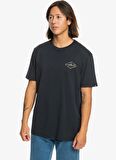 Quiksilver Siyah Erkek O Yaka  Standart Fit Baskılı T-Shirt EQYZT07667_OMNI LOCK