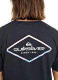 Quiksilver Siyah Erkek O Yaka  Standart Fit Baskılı T-Shirt EQYZT07667_OMNI LOCK