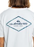 Quiksilver Beyaz Erkek O Yaka  Standart Fit Baskılı T-Shirt EQYZT07667_OMNI LOCK