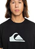 Quiksilver Siyah Erkek O Yaka  Standart Fit Baskılı T-Shirt EQYZT07658_COMP LOGO SS