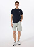 EQYZT07711 BASIC SS TEE YOUNG MEN Lacivert Bisiklet Yaka Normal Kalıp Erkek T-Shirt