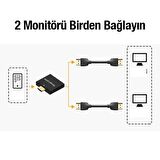 Coofbe HDMI Çoğaltıcı HDMI Splitter 2in1 1080P HDMI Çoğaltıcı Tak Çalıştır, TV, PC, Playstation HDMİ Çoğaltıcı