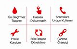Coofbe Su Geçirmez Tpu Şeffaf Aynaya Takılan Motosiklet Telefon Tutucu Bisiklet Telefon Tutucu