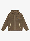Kahve Erkek Kapüşon Yaka Normal Bel Regular Fit Sweatshirt EQYFT04987LAST RUN HOODY