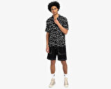 Quiksilver Mercury Chrome Ss Shirt Erkek Günlük Gömlek EQYWT04626-BLMC Siyah