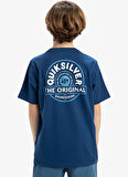 Quiksilver Düz Lacivert Erkek Çocuk T-Shirt EQBZT04852-EV SUMMER ROAD SS YTH