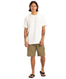 Quiksilver Slub Roundneck Erkek Kısa Kollu Tişört EQYKT04377 Ekru