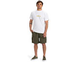 Quiksilver Ev Disconnect Effects Ss Erkek Günlük Tişört EQYZT08049-908 Beyaz