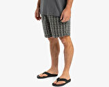 Quiksilver Taxer Jacquard Street Way Erkek Günlük Şort EQYWS03893-BLSW Siyah