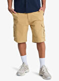 EQYWS03881 CRUCIAL BATTLE CARGO Bej Standart Fit Erkek Şort