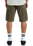 EQYWS03881 CRUCIAL BATTLE CARGO Yeşil Standart Fit Erkek Şort