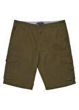 EQYWS03881 CRUCIAL BATTLE CARGO Yeşil Standart Fit Erkek Şort