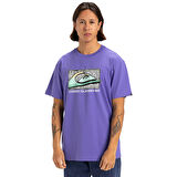 Retro Fade Erkek Mor Günlük Stil T-Shirt EQYZT08058-PMG0