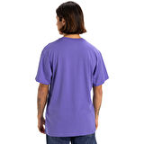 Retro Fade Erkek Mor Günlük Stil T-Shirt EQYZT08058-PMG0