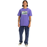 Retro Fade Erkek Mor Günlük Stil T-Shirt EQYZT08058-PMG0