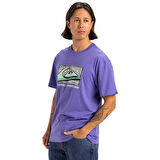 Retro Fade Erkek Mor Günlük Stil T-Shirt EQYZT08058-PMG0