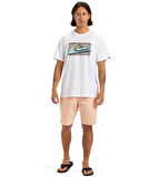 Quiksilver Retro Fade Ss Erkek Beyaz Tişört EQYZT08058 Beyaz