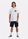 EQYZT08054 CIRCLE BACK SS Beyaz Bisiklet Yaka Normal Kalıp Erkek T-Shirt