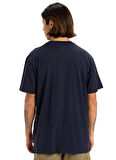 EQYZT08065 SUN FADED SS Lacivert Bisiklet Yaka Normal Kalıp Baskılı Erkek T-Shirt