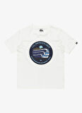 Quiksilver Düz Beyaz Erkek Çocuk T-Shirt EQBZT04836-EVO THREE SEAS SS YTH