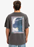 EQYZT08022 GH QS SUNRISE BOWL SS Antrasit Bisiklet Yaka Oversized Baskılı Erkek T-Shirt