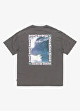 EQYZT08022 GH QS SUNRISE BOWL SS Antrasit Bisiklet Yaka Oversized Baskılı Erkek T-Shirt