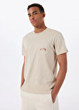 Billabong STACKED ARCH PKT EBYZT00175 Bej Bisiklet Yaka Regular Fit Düz Erkek T-Shirt