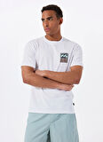Billabong STAMP SS EBYZT00293 Beyaz Bisiklet Yaka Regular Fit Düz Erkek T-Shirt