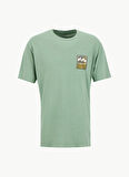 Billabong STAMP SS EBYZT00293 Yeşil Bisiklet Yaka Regular Fit Düz Erkek T-Shirt