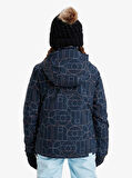 Roxy Jetty Gırl Jk Kız Çocuk Anthracite - Stripe_1 Snowboard Ceketi Ergtj03199-6455
