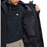 Quıksılver Mıssıon Solıd Jk Erkek Anthracite - Solid Snowboard Ceketi Eqytj03523-11793