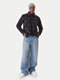 Quıksılver Berıng Straıt Check Shırt Anthracite - Pattern_1 Erkek Polar Ceket Eqypf03075-6454