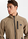 Quiksilver EQYPF03071-NO DESTINATION FZ Kahve Dik Yaka Normal Düz Erkek Polar Sweatshırt