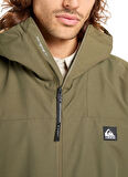 Quiksilver EQYJK04203-OVERCAST 3K PARKA Yeşil Düz Erkek Mont