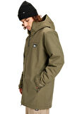 Quiksilver EQYJK04203-OVERCAST 3K PARKA Yeşil Düz Erkek Mont