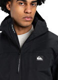 Quiksilver EQYJK04202-OVERCAST 3K WARM JACKET Siyah Düz Erkek Mont
