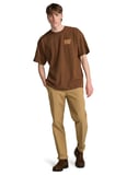 Billabong GROW OG SS Kahve Bisiklet Relaxed Yazı Baskılı Erkek T-Shirt