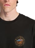 Billabong ROCKIES SS Siyah Bisiklet Modern Fit Logo Baskılı Erkek T-Shirt