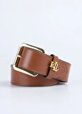 Lauren Ralph Lauren Kahve Kadın Kemer LOGO KEEPER-BELT-MEDIUM