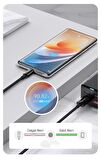 Baseus SUPERVOOC 1Mt 65W USB to Type-C Şarj Kablosu Ve Data Kablosu 480MB/sn ABS+TPE USB Type-C Şarj