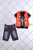 Babyhola Tshirt Yelek Pantolon Erkek Çocuk Takım 3'lü 1490